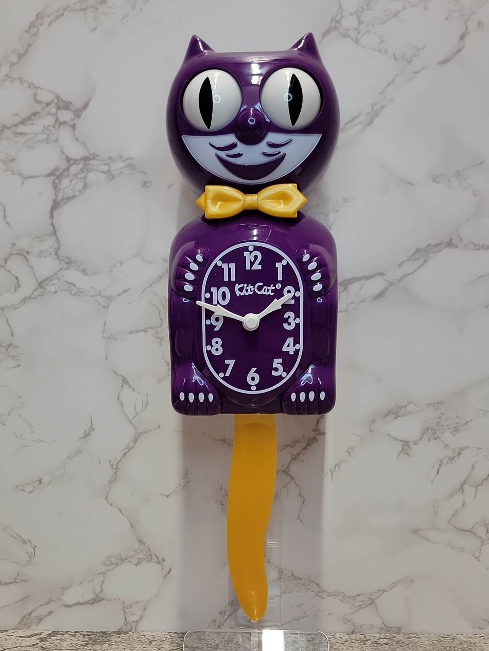 Boysenberry Gold KIT-CAT CLOCK KAT KLOCK